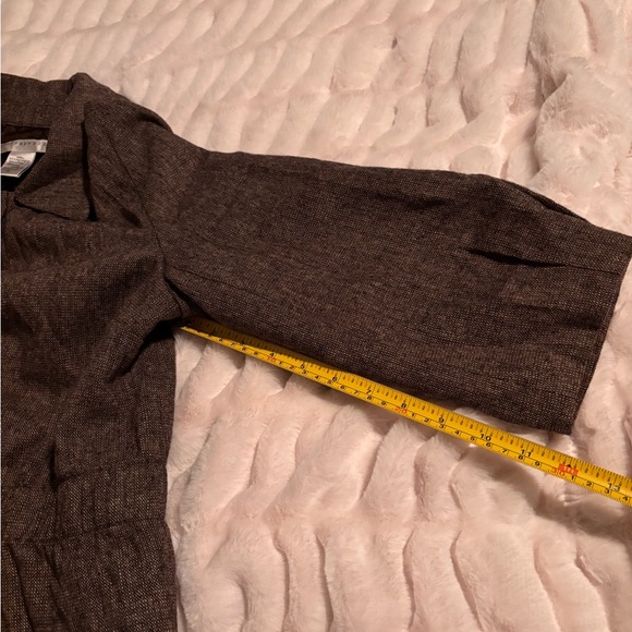 Geoffrey Beene Dark Brown Textured Light Jacket - Picture 8 of 10